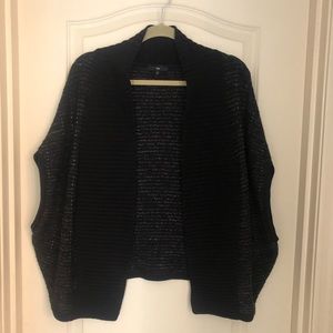 Gap Women’s - Black & Silver Shrug Sweater